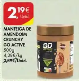 Pingo Doce Manteiga de amendoim crunchy go active promoção