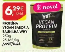 Pingo Doce Proteína vegan sabor a baunilha why promoção