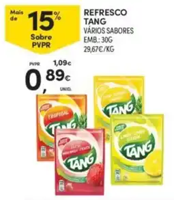 Continente Refresco tang vários sabores promoção
