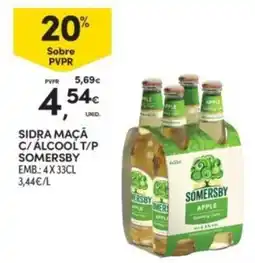Continente Sidra maçã c/ álcool t/p somersby promoção