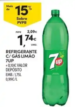 Continente Refrigerante c/ gás limão 7up promoção