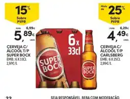 Continente Cerveja c/ álcool t/p super bock promoção