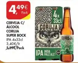 Pingo Doce Cerveja c/ álcool coruja super bock ipa promoção