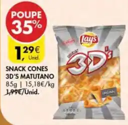 Pingo Doce Lays snack cones 3d's matutano promoção