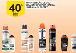 Continente l'oreal men expert deo roll on/spray promoção