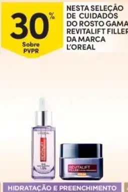 Continente Nesta seleção de cuidados do rosto gama revitalift filler da marca l'oreal promoção