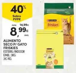 Continente alimento seco p/ gato friskies esteril/indoor promoção