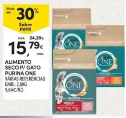 Continente alimento seco p/ gato purina one promoção