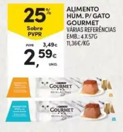 Continente Alimento húm. p/ gato gourmet promoção