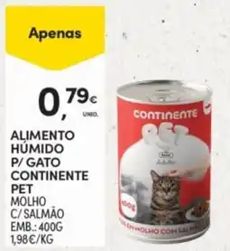 Continente alimento húmido p/ gato continente pet promoção