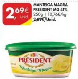 Pingo Doce Manteiga Magra President promoção