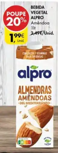 Pingo Doce Bebida vegetal alpro amêndoa promoção
