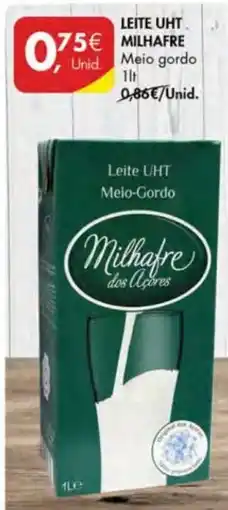 Pingo Doce Leite uht milhafre meio-gordo promoção