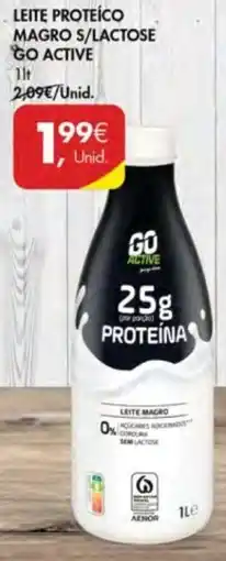 Pingo Doce Leite proteico magro s/lactose go active promoção