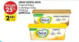 Pingo Doce creme vegetal becel promoção