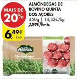 Pingo Doce Almôndegas de bovino quinta dos açores promoção