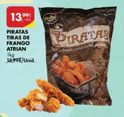Pingo Doce piratas tiras de frango atrian promoção