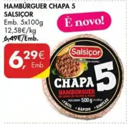 Pingo Doce Salsiçor hambúrguer chapa 5 promoção