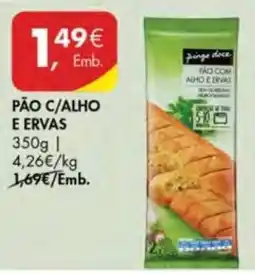 Pingo Doce Pão c/alho e ervas pingo doce promoção