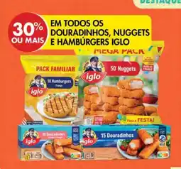 Pingo Doce Em todos os destaque douradinhos, nuggets e hamburgers iglo promoção