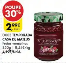 Pingo Doce Doce temporada casa de mateus promoção