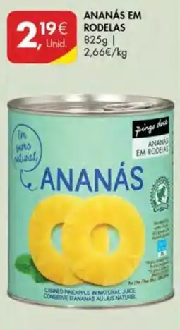 Pingo Doce Ananás em rodelas pingo doce promoção