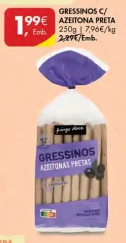 Pingo Doce Pinge doce gressinos azeitonas pretas promoção