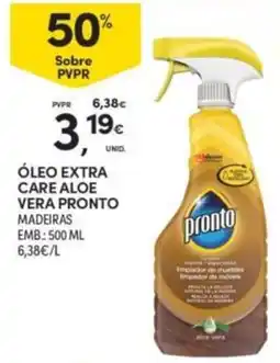 Continente Óleo extra care aloe vera pronto promoção