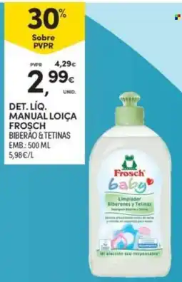 Continente Frosch baby limpiador biberones y tetinas promoção