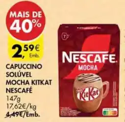 Pingo Doce Capuccino solúvel mocha kitkat nescafé promoção