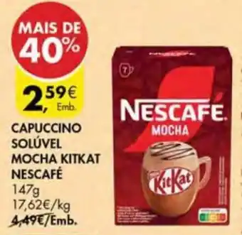 Capuccino solúvel mocha kitkat nescafé
