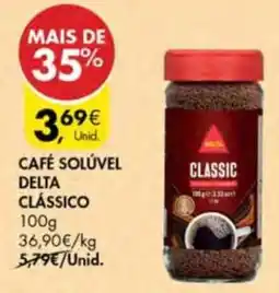 Pingo Doce Café Solúvel Delta Clássico promoção