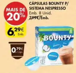 Pingo Doce Cápsulas bounty p/ sistema nespresso promoção