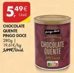 Pingo Doce Chocolate quente pingo doce promoção