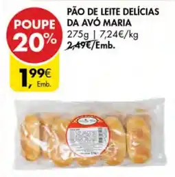 Pingo Doce Pão de leite delícias da avó maria promoção