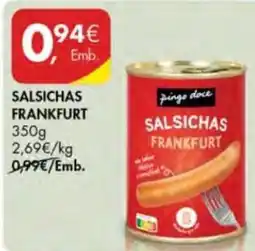 Pingo Doce Salsichas frankfurt pingo doce promoção