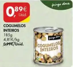Pingo Doce Cogumelos inteiros pingo doce promoção