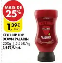 Pingo Doce Ketchup top down paladin promoção
