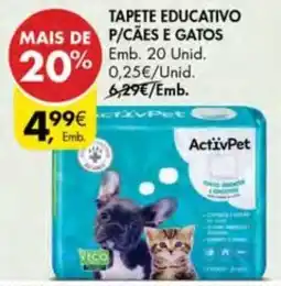 Pingo Doce Tapete educativo p/cães e gatos activpet promoção