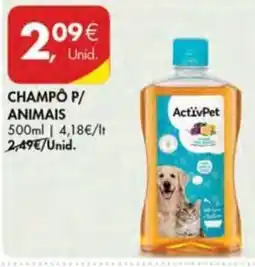 Pingo Doce Champô p/ animais activpet promoção