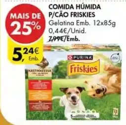 Pingo Doce comida humida p/cão friskies promoção