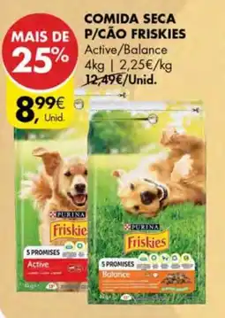 Pingo Doce comida seca p/cão friskies promoção