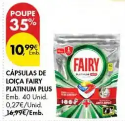 Pingo Doce cápsulas de loiça fairy platinum plus promoção