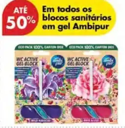 Pingo Doce Blocos sanitários em gel ambipur promoção