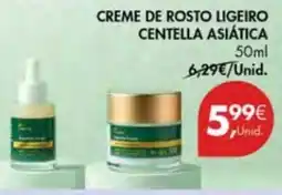 Pingo Doce Creme de rosto ligeiro centella asiática promoção