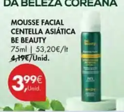 Pingo Doce Mousse facial centella asiática be beauty promoção