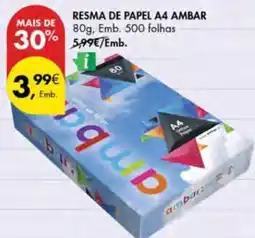 Pingo Doce Resma de papel a4 ambar promoção