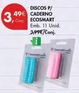 Pingo Doce discos p/ caderno ecosmart promoção
