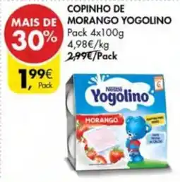 Pingo Doce Copinho de morango yogolino promoção
