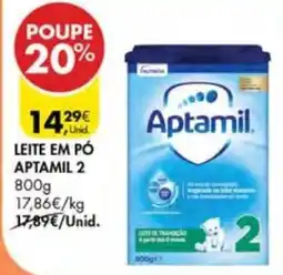 Pingo Doce Leite em pó aptamil 2 promoção